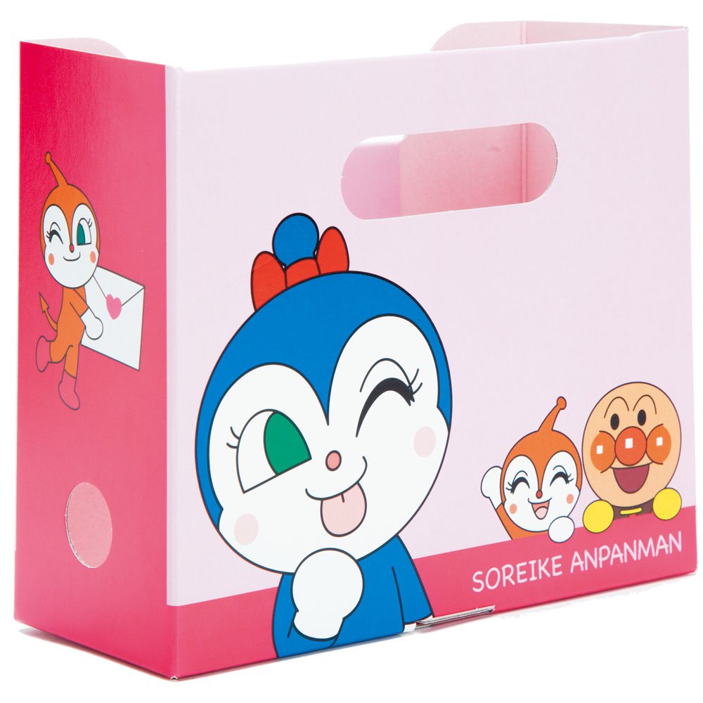 Sunstar Stationery Anpanman Smile Plus File Box Mini 5720010C Dokin-chan
