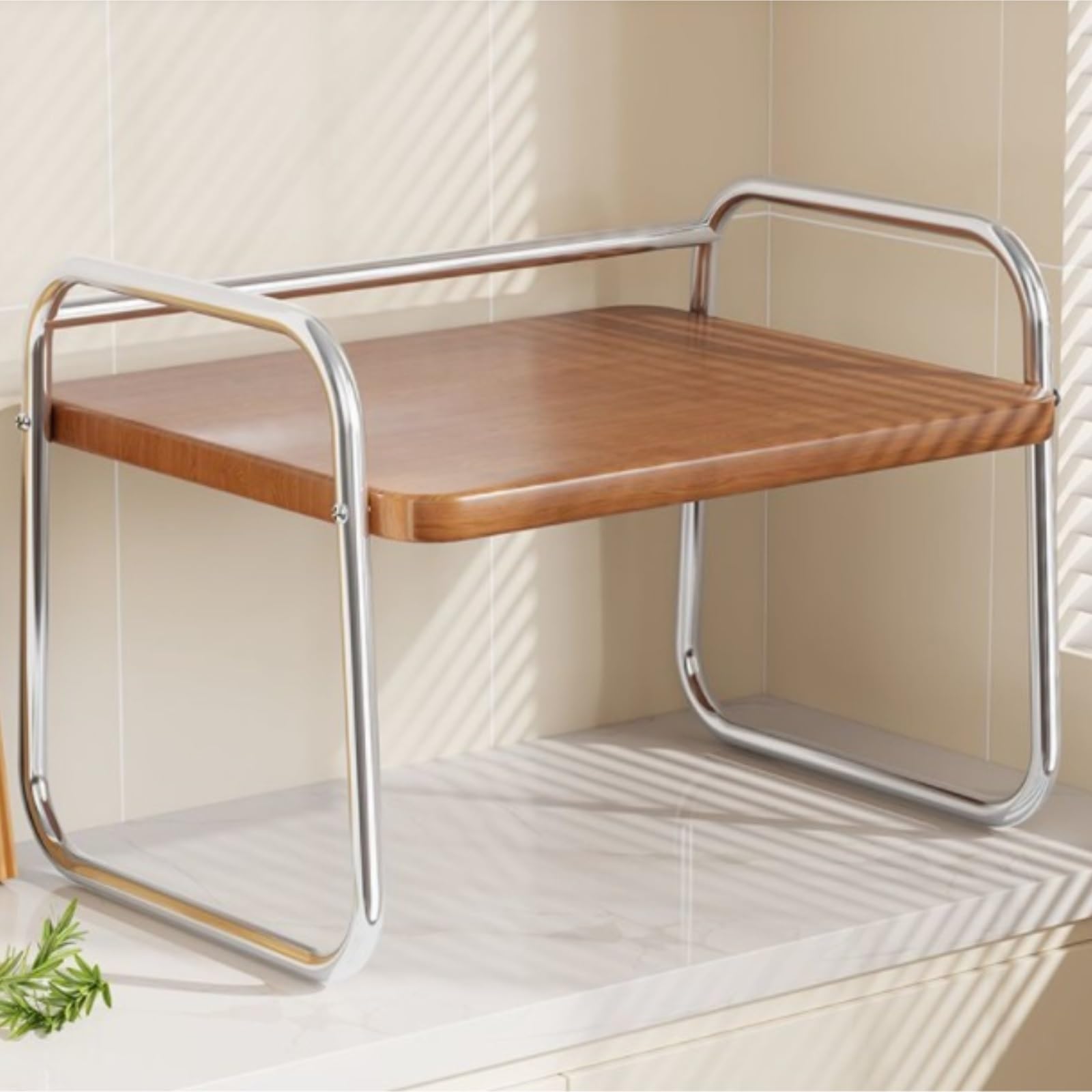 LYGXWJFC Kitchen Baker's Rack - Kompaktowy stojak na kuchenkę mikrofalową 52 cm i półka do przechowywania urządzenia do gotowania ryżu, stylowe meble stołowe, oszczędzają miejsce