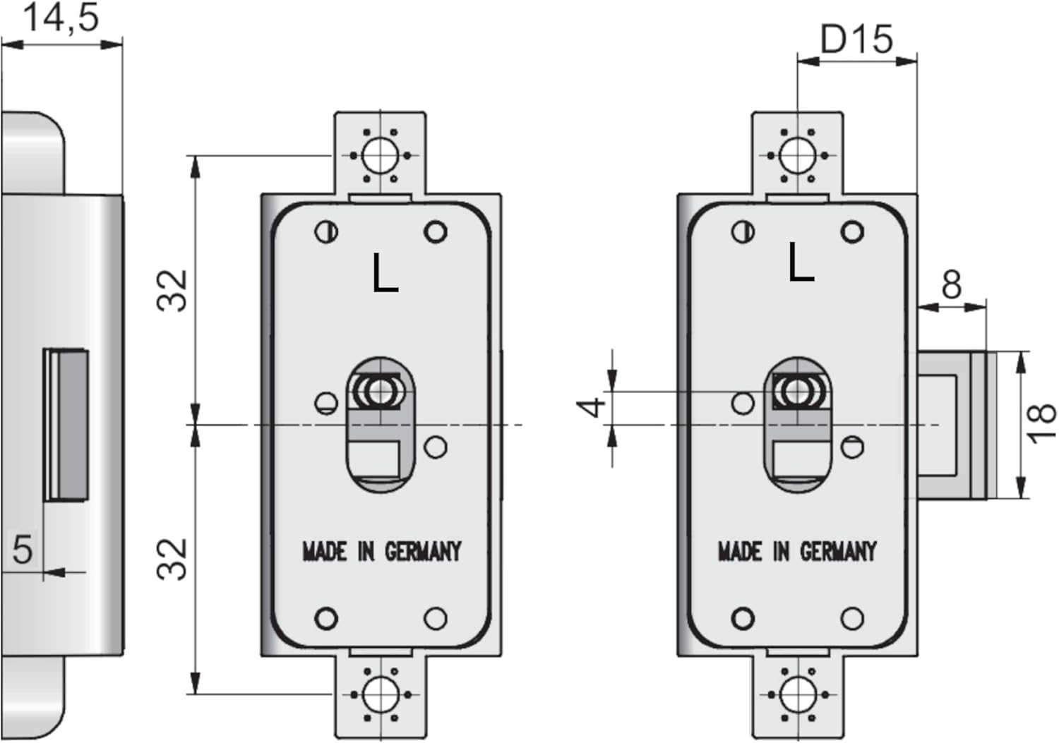 cyclingcolors Spanish Lock Key Replacement Furniture Buffet Design Decoration Contemporary Cabinet, Left