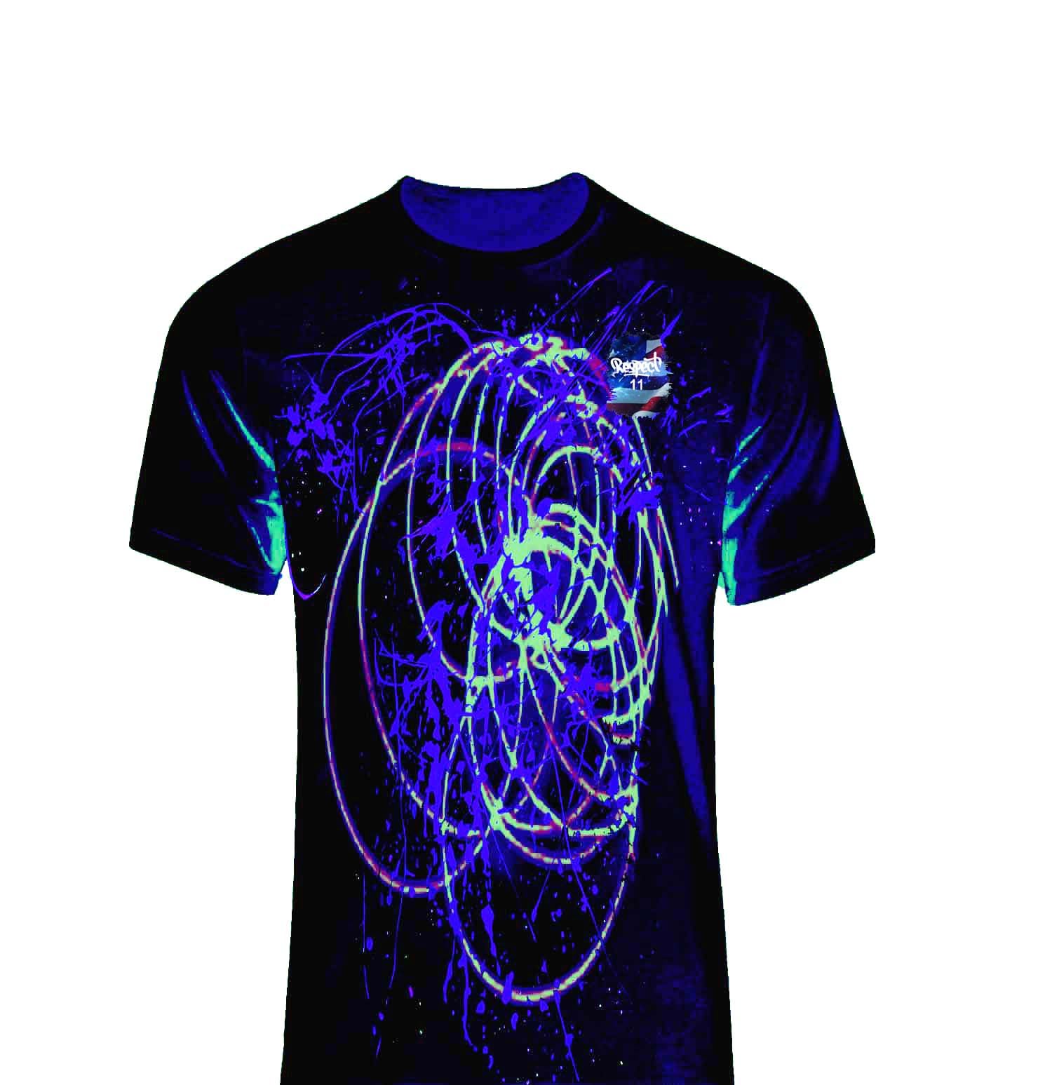 Radium Deal Men's Polyester Regular Fit Glows in Dark/Sunlight/Phone/Night Color Changing T- Shirt with Elegant Design | Super Soft Comfortable Trendy Tshirt for Casual Outings, Traveling-picture-42