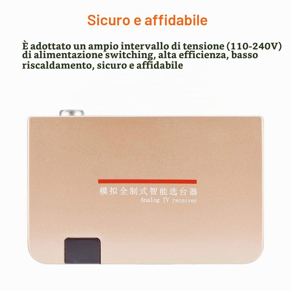 VBESTLIFE Adattatore TV analogico per Ricevitore TV analogico con convertitore da RF a HDMI (VDE)(EU Plug)