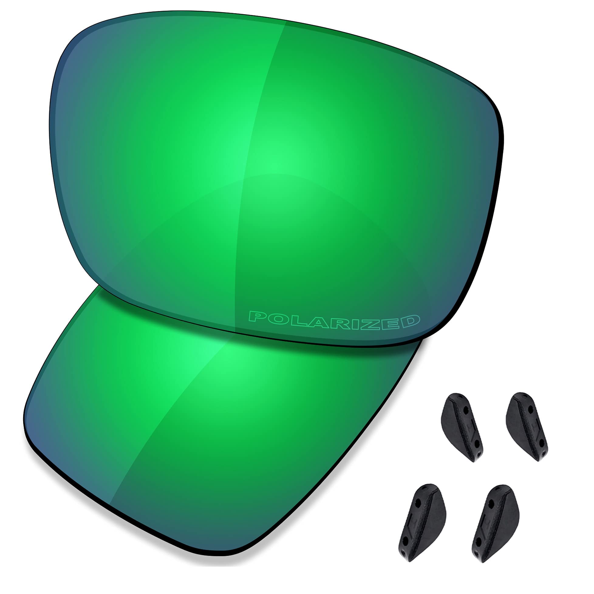 SAUCER Lentes y almohadillas nasales de repuesto prémium para Oakley Drop Point OO9367 | Protección UV400, antiarañazos, ajuste preciso, Verde jade polarizado., Talla única