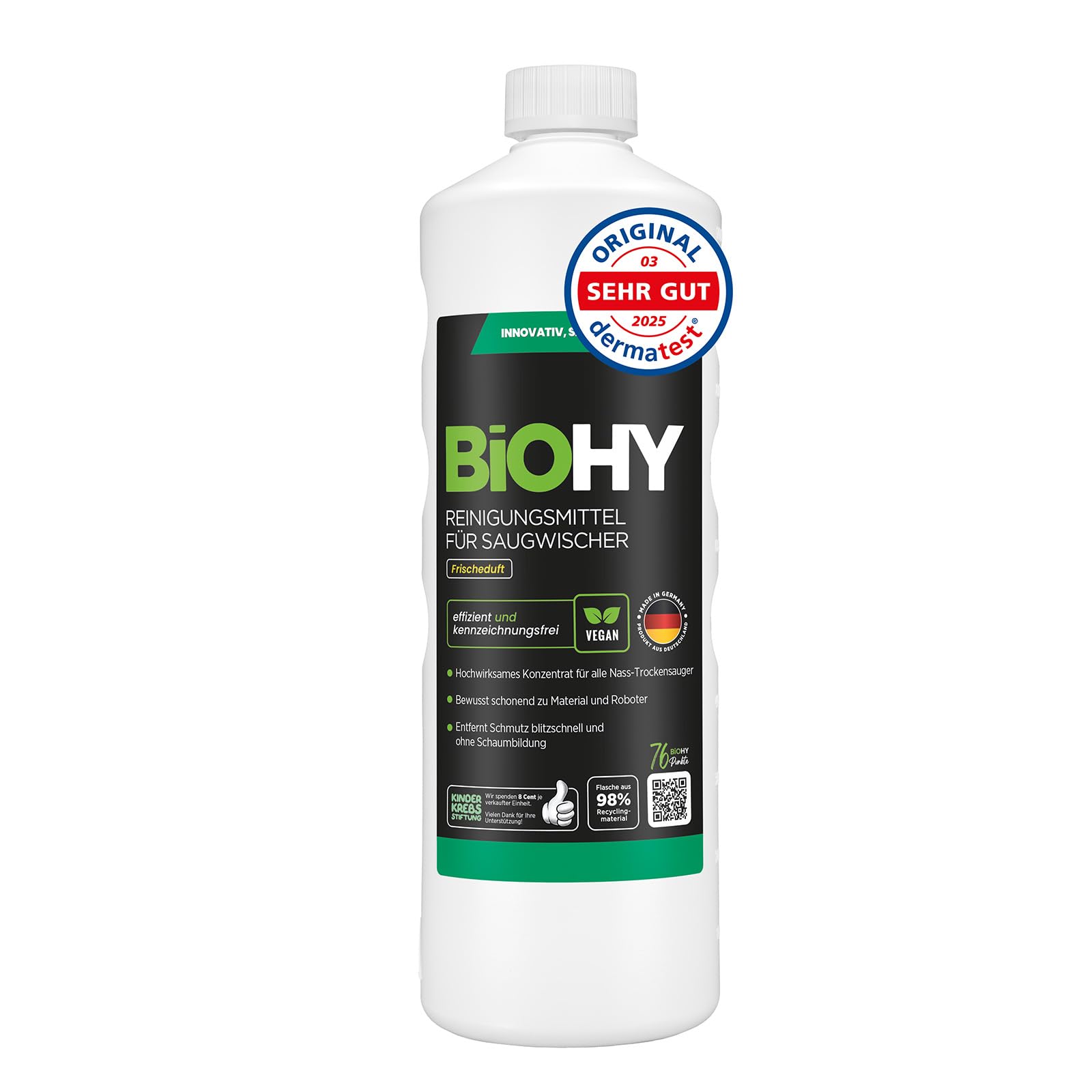 BiOHY Reinigungsmittel für Saugwischer mit Frischeduft (1l Flasche)