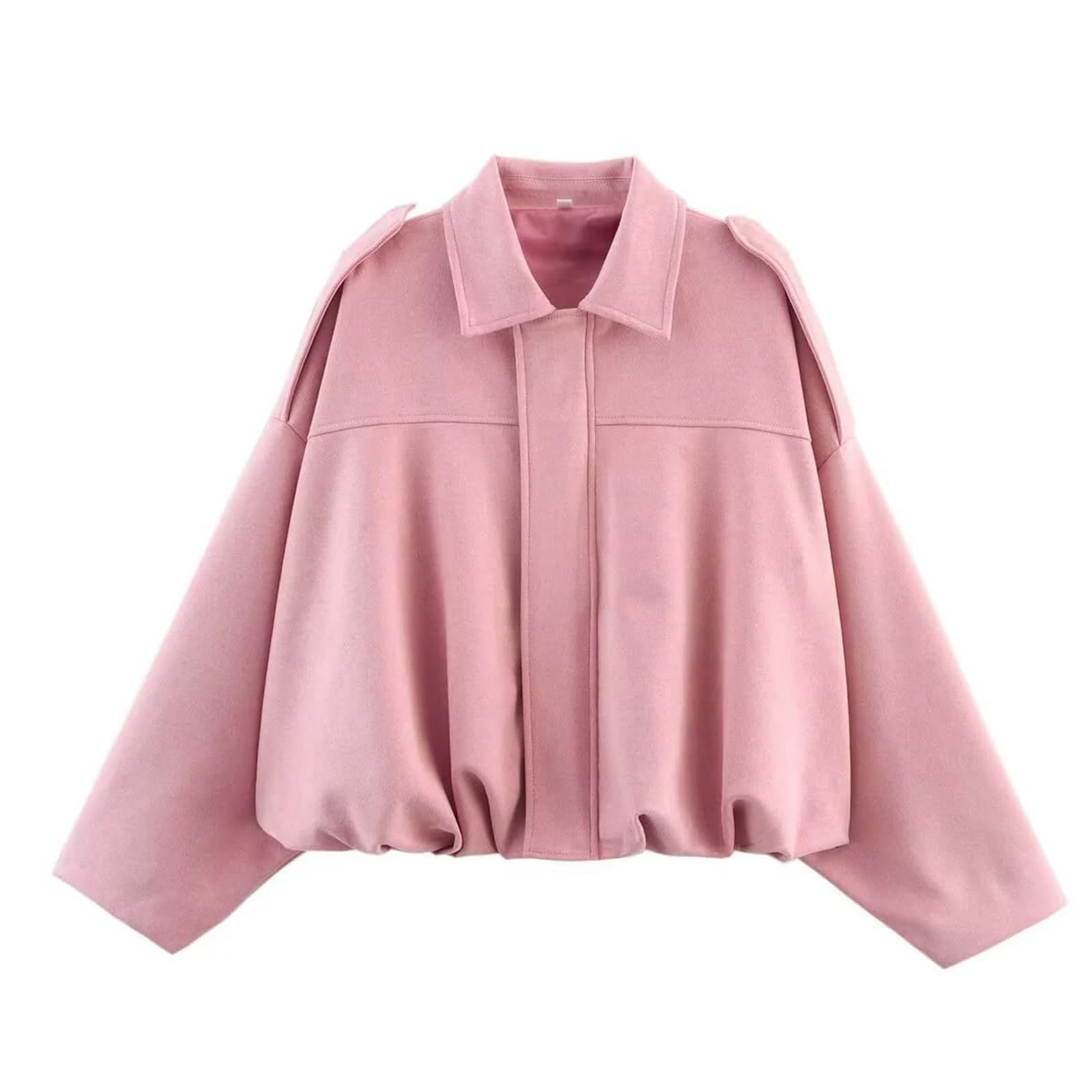 Giacca Bomber Donna In Pelle Scamosciata Con Risvolto Con Zip Giacca Moto Donna Bomber Softshell In Finta Pelle Giacche Primavera Inverno Caldo Giacca Maniche Lunghe e Moda Camoscio