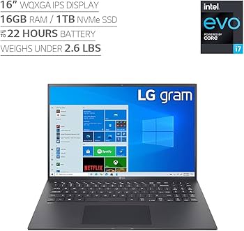 Amazon.com: LG gram 16Z90P Laptop 16