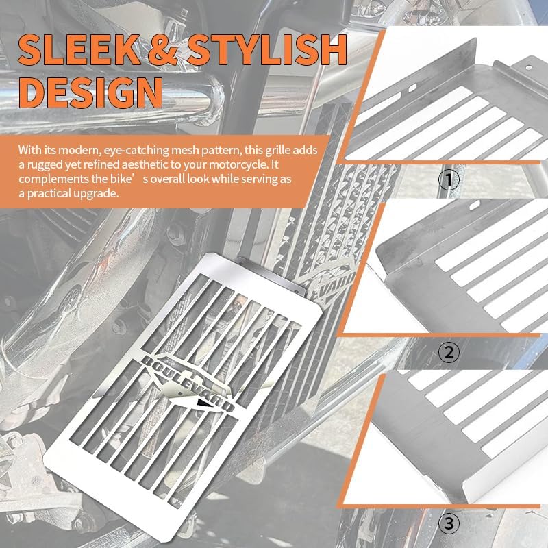 Motorcycle Radiator Cover Guard Grill Grille Shrouds Cooler Protector Compatible with Suzuki Boulevard C50 M50 2005-2016 Intruder VL800 Volusia 2001-2004 (A)