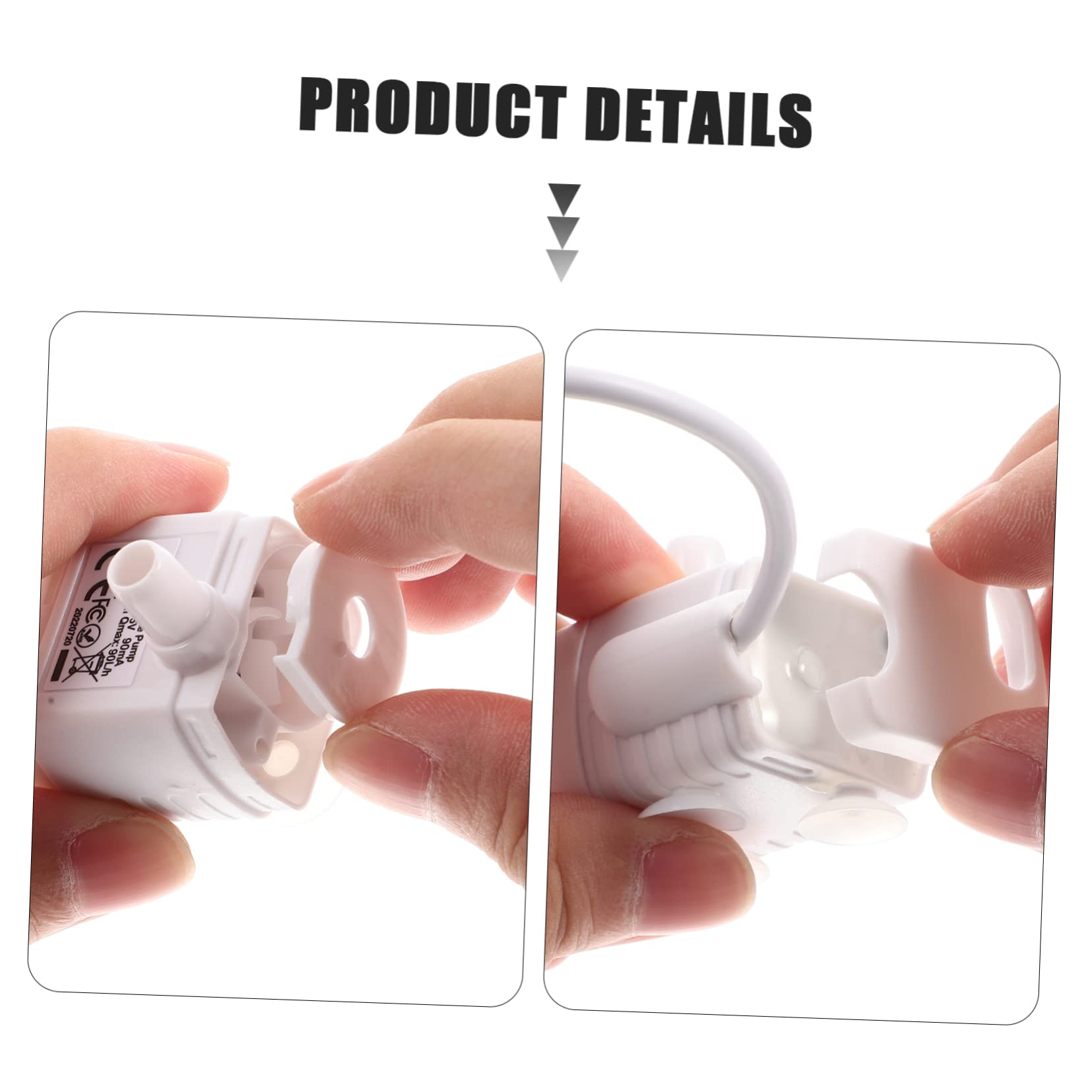 Bomba de Fuente para Gatos Luz, USB 5v/1a, ABS Blanco