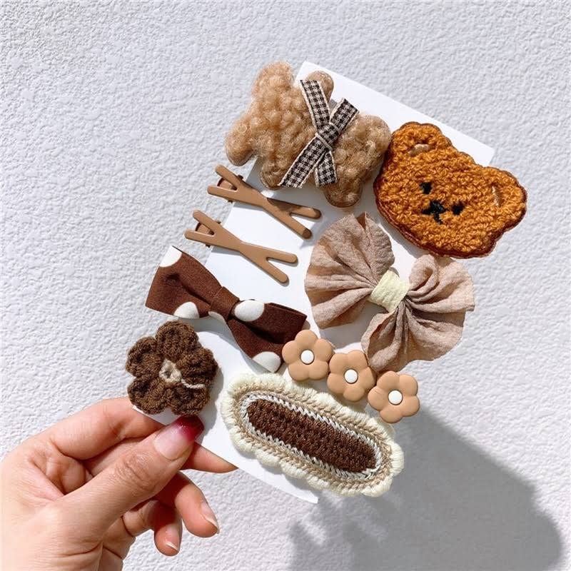 Golden bird - Baby Hair/Head Accessories set (10 pcs)