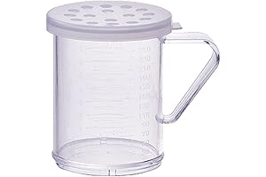 Winco PDG-10CXL Plastic Dredge Baking Soda Shaker Dispenser, 10 Oz