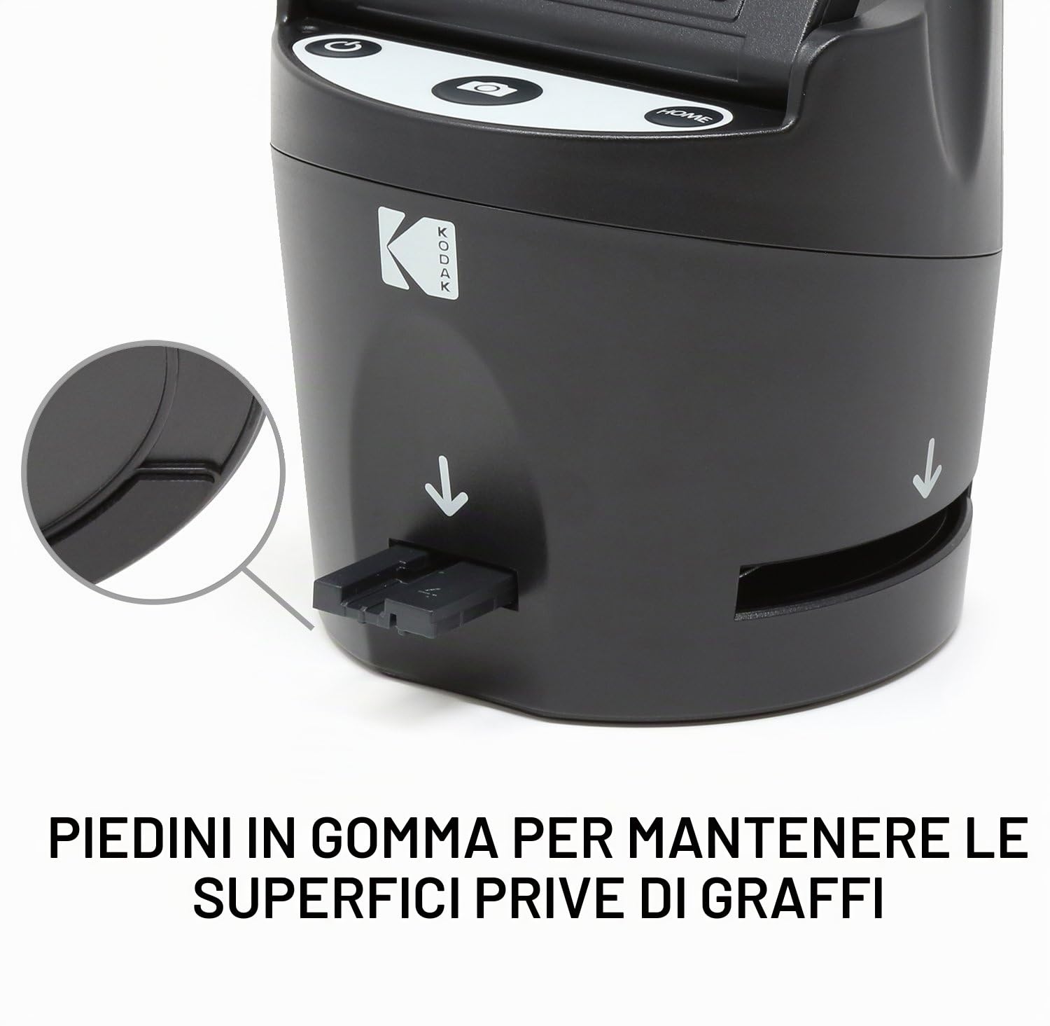 Scanner digitale KODAK SCANZA per pellicole e diapositive - Converte pellicole e negativi da 35mm, 126, 110, Super 8 & 8mm in immagini JPEG - schermo LCD da 3.5" inclinabile