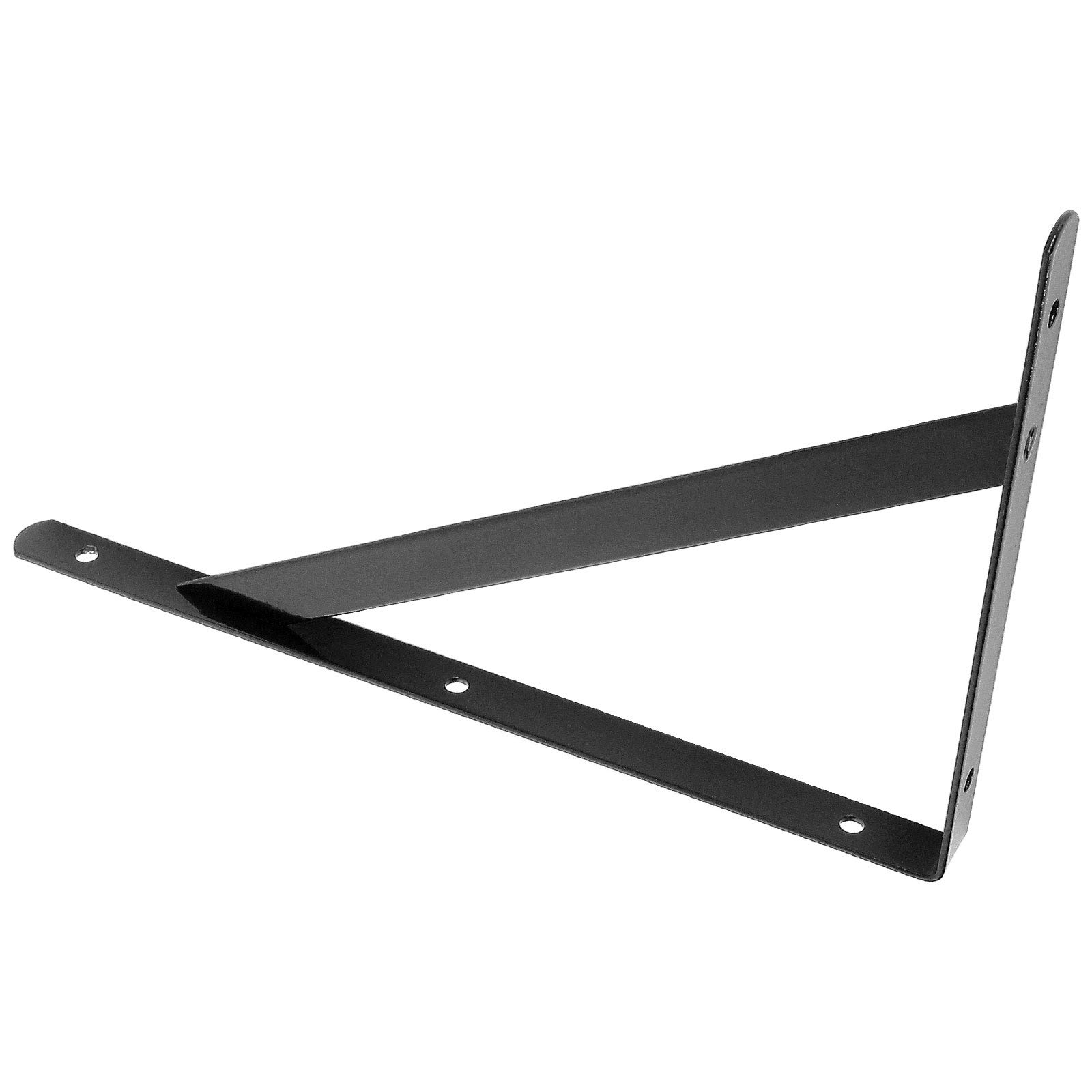 Soportes Carga 240 Lbs Soportes Para Estantes 16 Pulgadas - 8 Unidades, Acero Negro Resistente Soportes Metal Pared