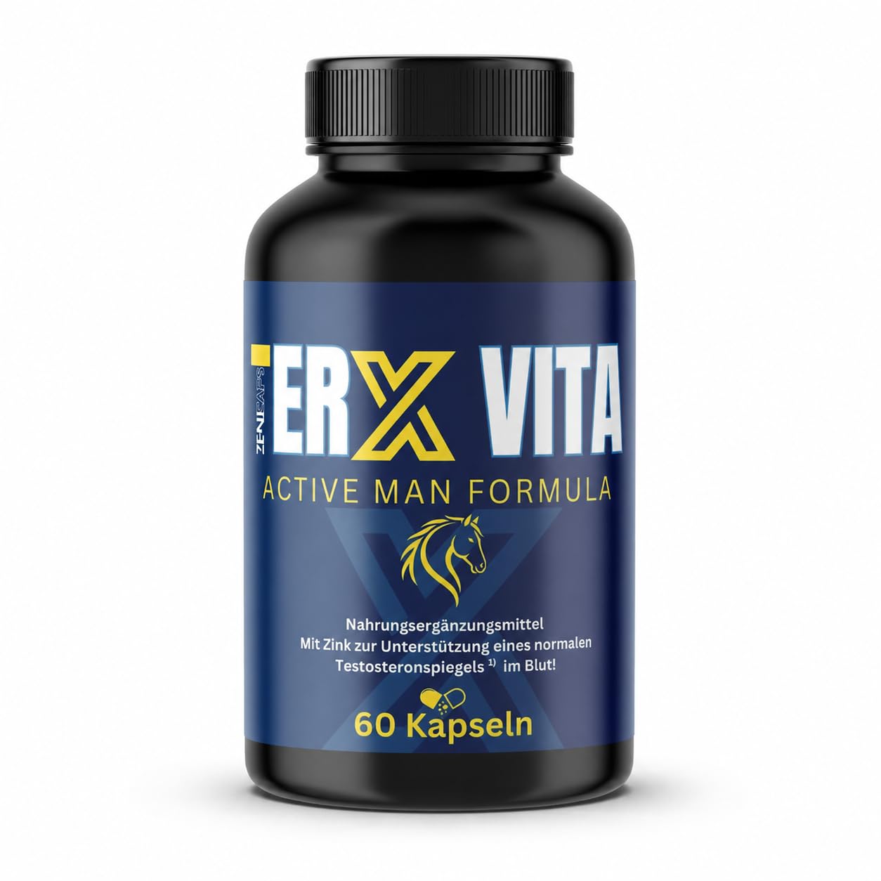 ERX VITA Active Man Formula – 60 Kapseln – Männer Nahrungsergänzung mit L-Arginin, Maca, Tribulus, Zink & Folsäure – Zink für normalen Testosteronspiegel – 2 Kapseln täglich