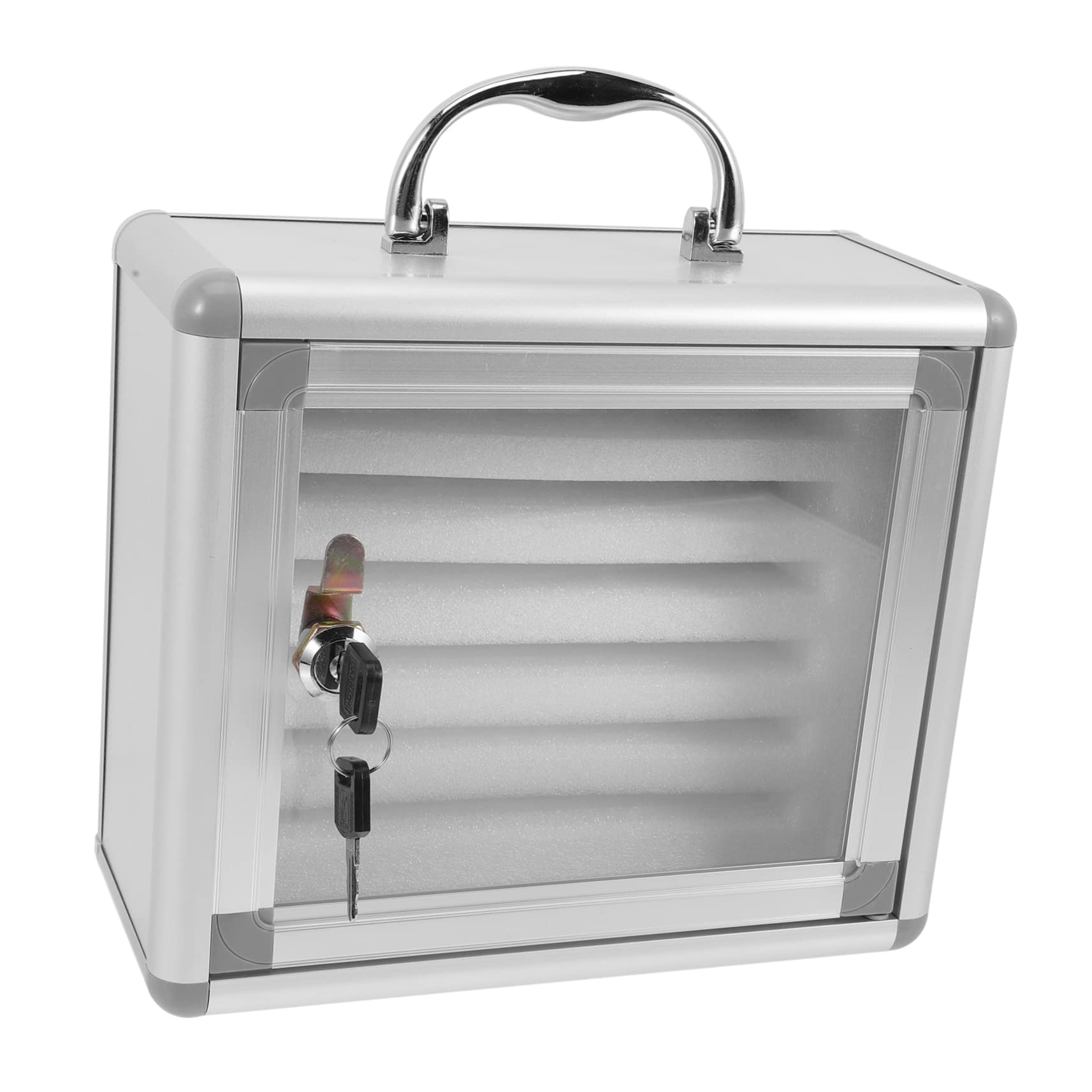 OSALADI Phone Organizer Cabinet Cell Phone Locker Box Safety Lock Wall-Mounted Storage for Office School