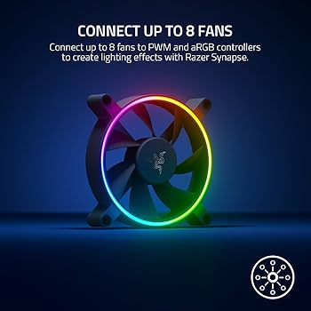 Razer kunai Chroma 120mm x3セット Amazon.com: Razer Kunai Hydraulic 120MM aRGB PC Fan: Quiet