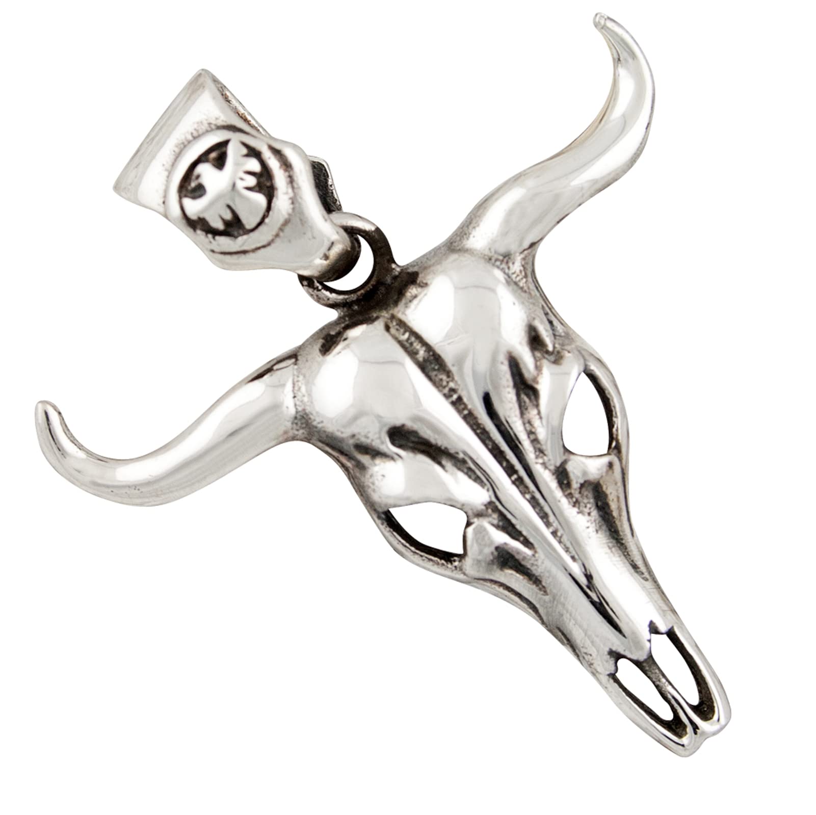 AFP Anhänger Büffelschädel Longhorn 925 Sterling Silber AS-236
