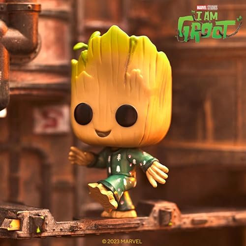 Miniatura 2 de Funko Pop! Marvel Guardians of The Galaxy - Groot PJs - (Dancing) - Groot Shorts - Figura de vinilo coleccionable - Idea de regalo - Producto