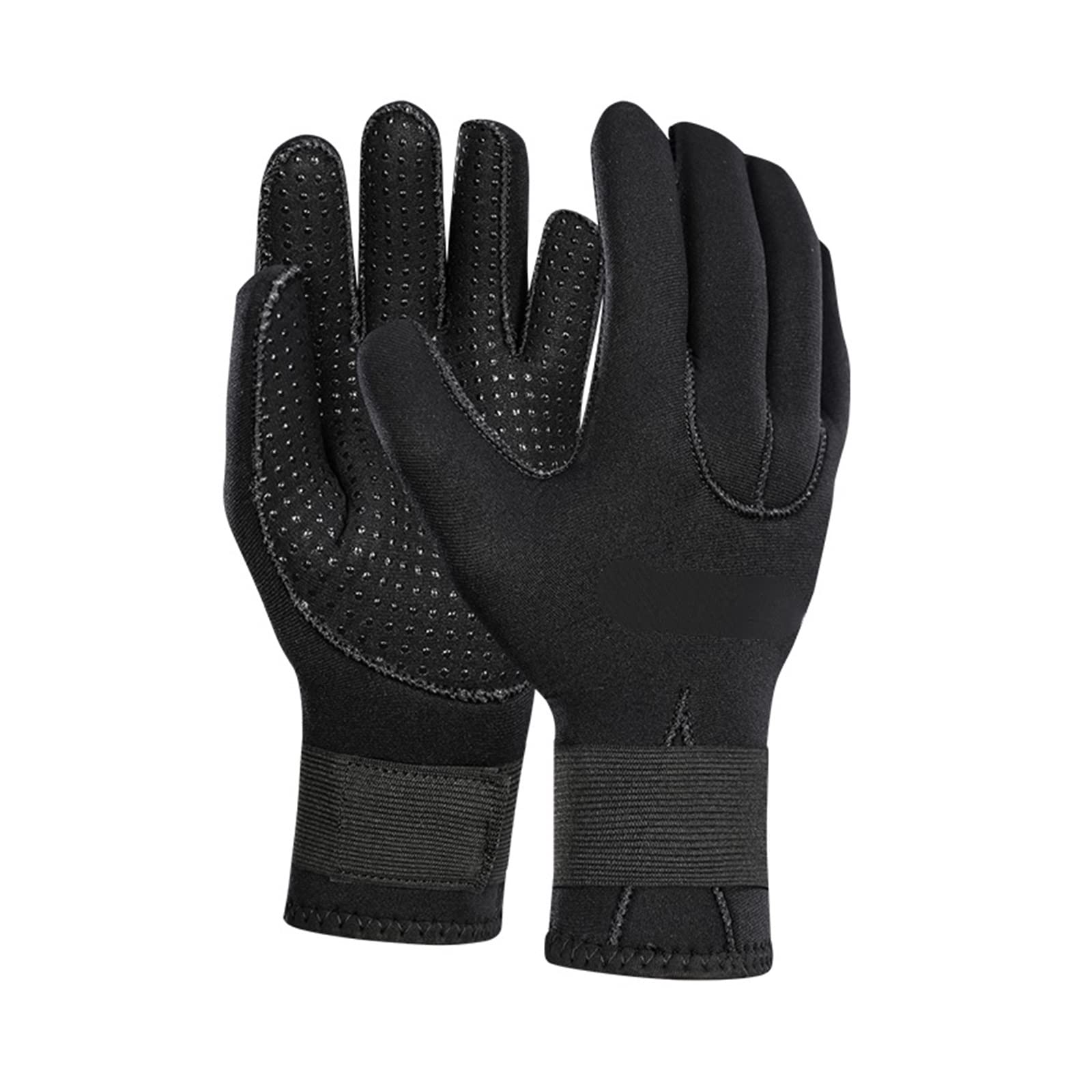 Neoprenanzughandschuhe, 3mm Neopren Tauchhandschuhe Herren Damen rutschfeste Schwimmhandschuhe Schwarz Warme Neoprenanzughandschuhe for Kajakfahren Surfen Schnorcheln