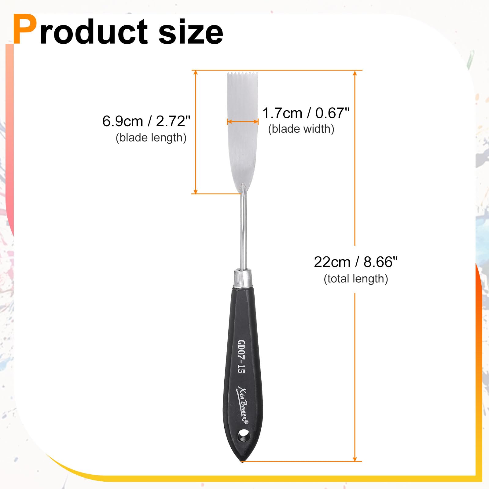 HARFINGTON 2pcs Palette Knife Painting Tool 8.66