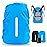 LAMA 2pcs Waterproof Rain Cover for Backpack, Reflective Rainproof Protector for Anti-dust and Anti-Theft S 18L-25L Black Blue