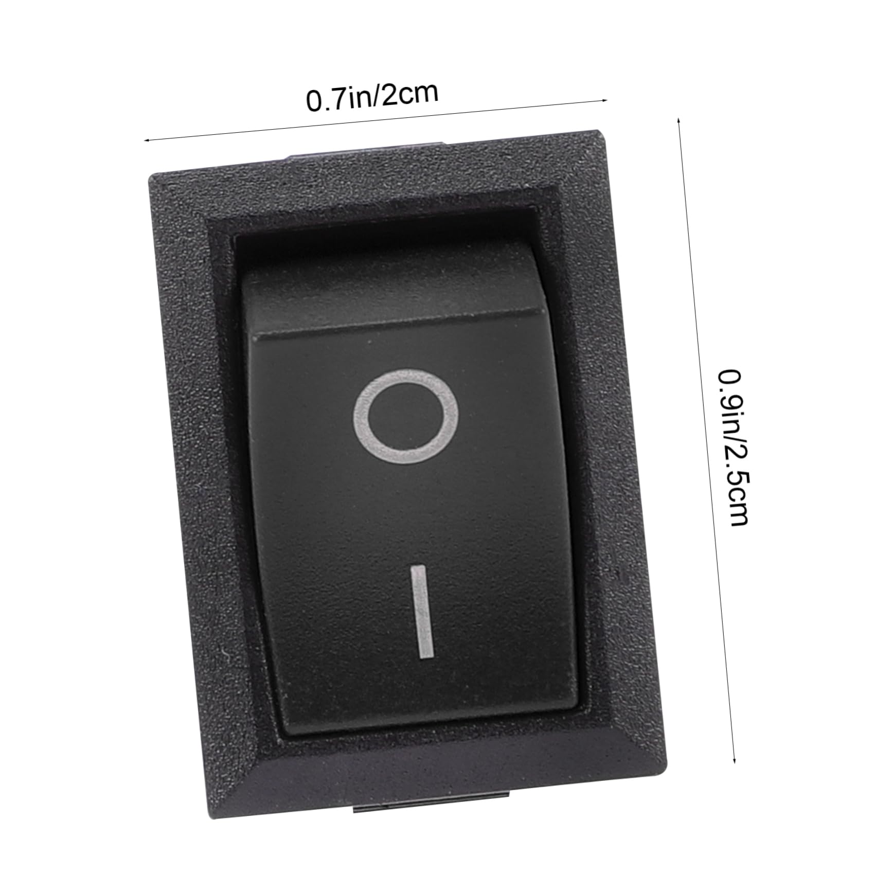 Homoyoyo 35Pcs Toggle Switch Pin Rocker Switch for Electrical Appliances Heat Resistant Easy Installation for Home Car Boat Use