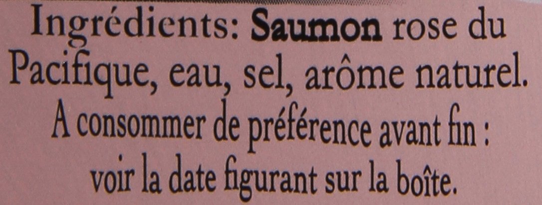 Connétable Saumon Sauvage au Naturel La Boîte de 160 G, 112 g Net Egoutté - Lot de 6
