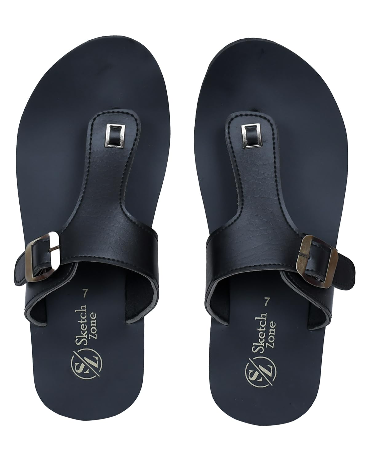 Adda Leather Look Mens Rubber Slippers For Daily Use, Chappals with Anti-Slip Sole Lightweight, Durable & Stylish Footwear-picture-55