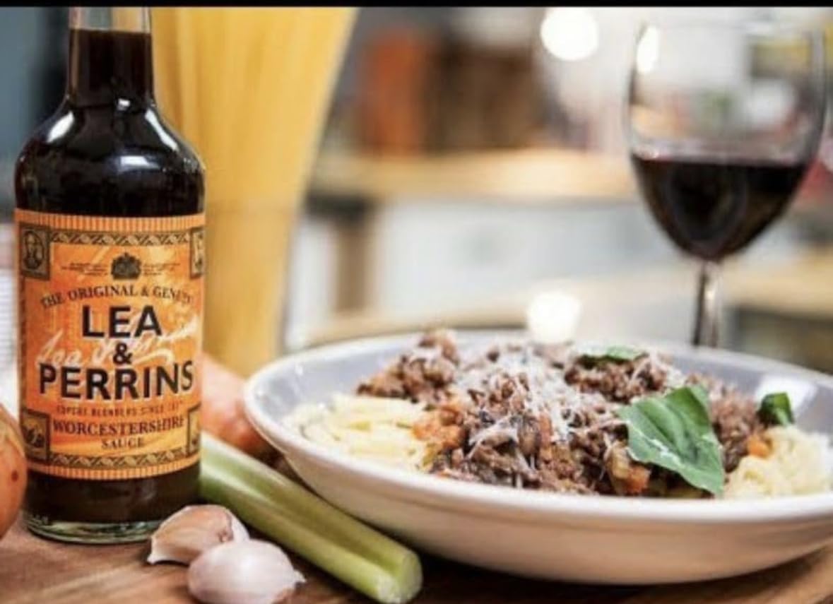 Combo de Lea & Perrins Worcestershire Sauce la salsa negra de los chef y maestros en la cocina recetas inigualables- 2 x 568ml