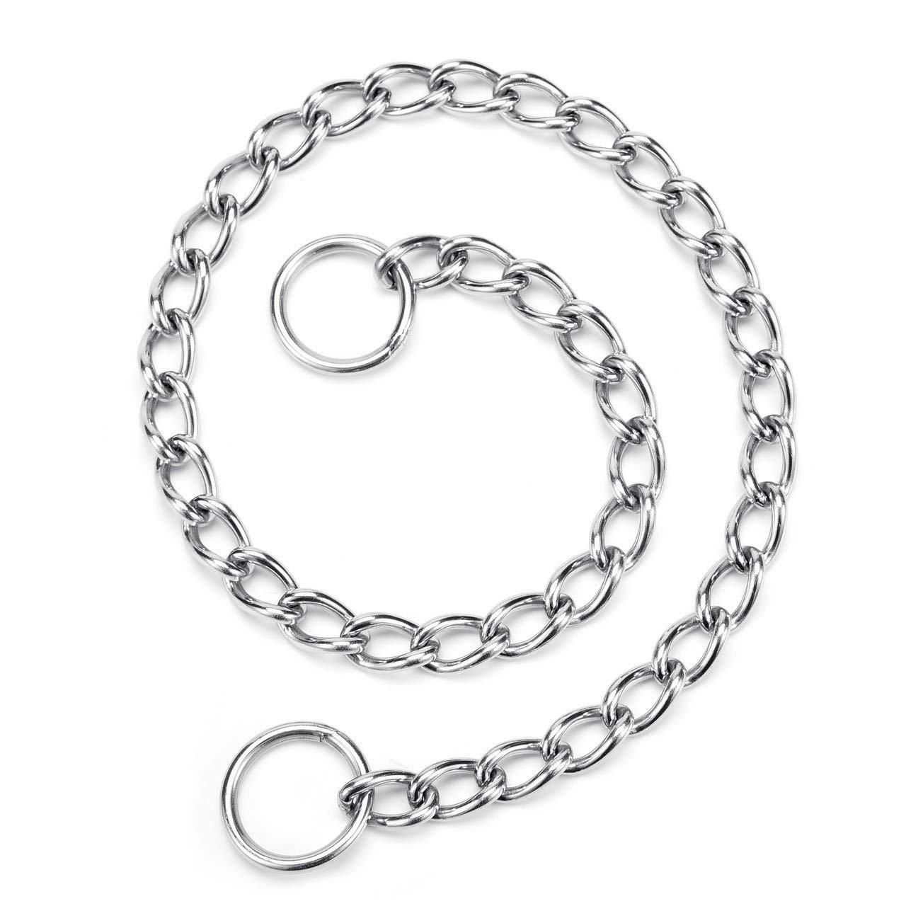 Metal Dog Chain Collar, Slip Link Training Heavy Duty Dog Collar Martingale Puppy Collars For XXS