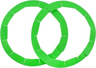Cornucopia Brands Silicone Pie Crust Shields (2-Pack), Adjustable Pie Protectors, Green