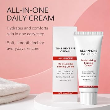 2PCS Koriderm Time Reverse Cream All-in-One Daily Moisturiser - Koriderm Time Reverse Cream with Centella Asiatica & Hyaluronic Acid for Dry, Sensitive & Combination Skin, 50G(2 Pack)