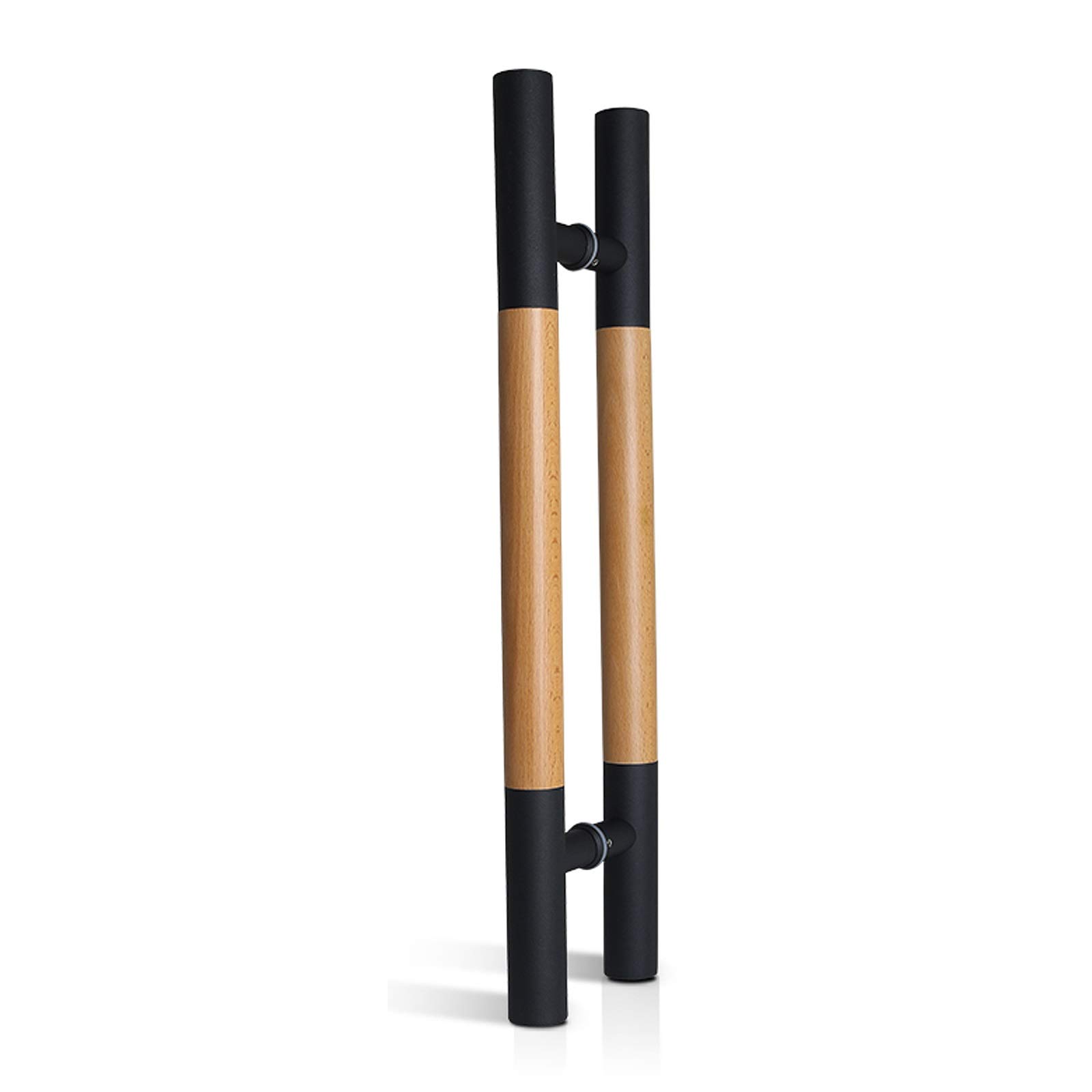 Poignée de porte en acier inoxydable et verre en 4 tailles pour maison et magasin