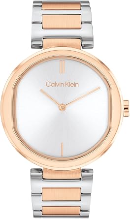 Calvin Klein Analogue Quartz Watch for Women CK Sensation Collection with Stainless Steel Bracelet or Leather Strap