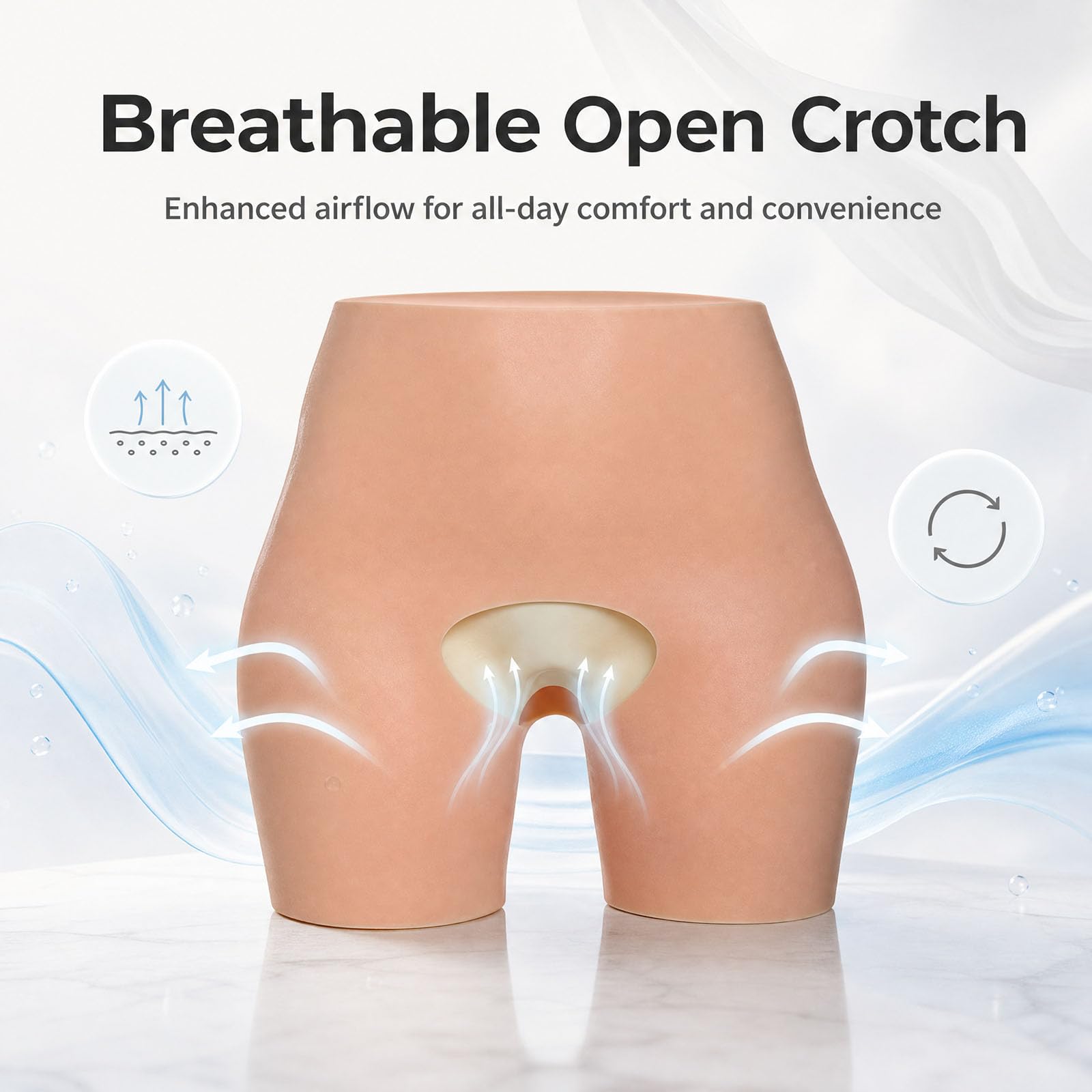 Modellatore per Fianchi in Silicone per Donna, Slip Push-up per Glutei con Imbottitura in Silicone realistica, Che esalta Le Curve