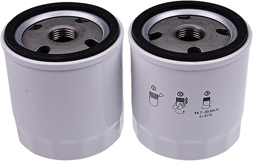 Miniatura 3 de JZGRDN 2 filtros de aceite blanco 16510-61A31 16510-61A32 16510-96J00 CF188-011300 compatibles con DF70A DF80A DF90A todos los años DF100A DF115A