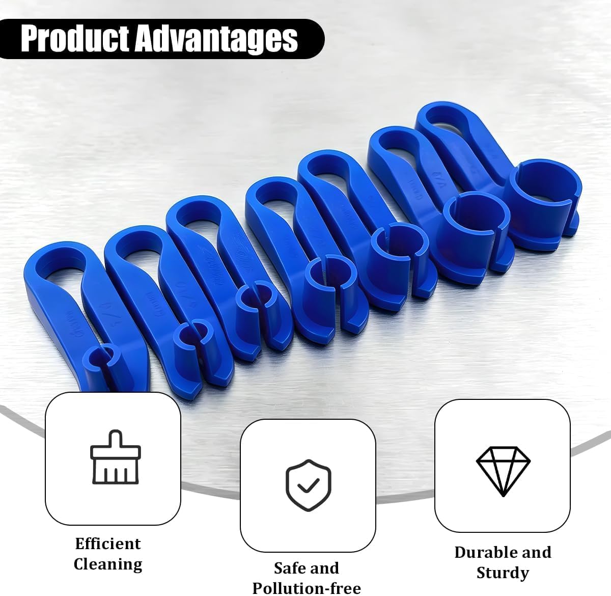 7PCS Car AC Fuel Line Disconnect Removal Tool Set, 1/4 5/16 3/8 1/2 5/8 3/4 7/8 Inch Oil Cooler Remover Tool, Auto Transmission Fuel Line Disconnect Accessories, Universal Fit image 3