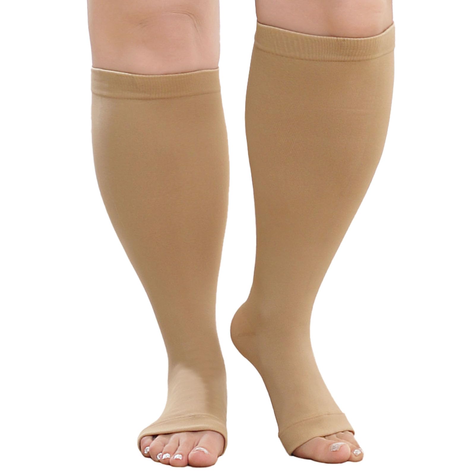 Plus Size Compression Socks Wide Calf For Women & Men 20-30 Mmhg - Best Compression Socks Sale - View #11