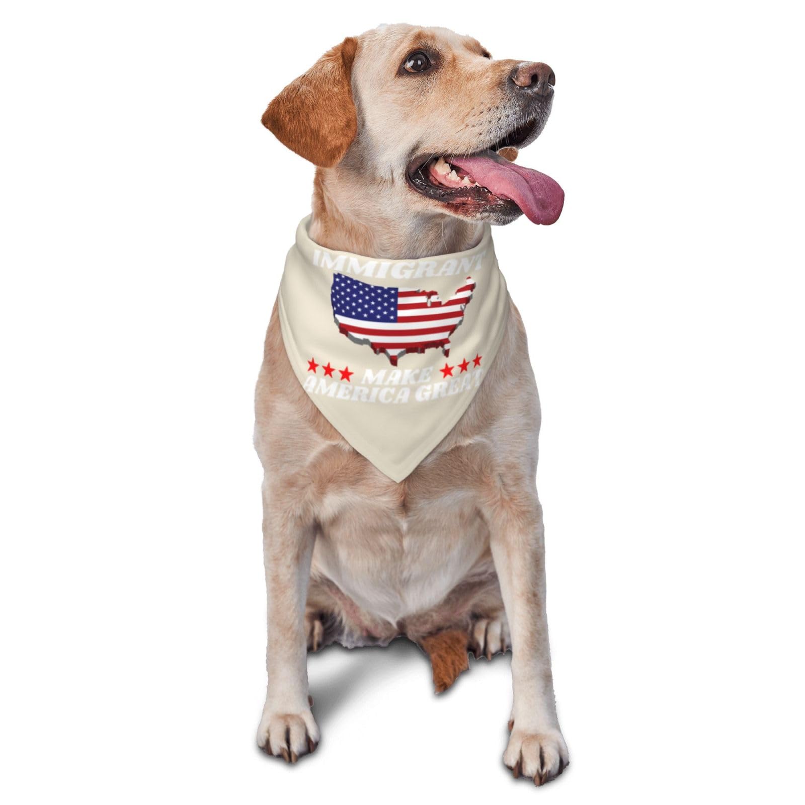 Immigrants Make America Great Dog Scarf Pet Bandana Cat Pet Bibs