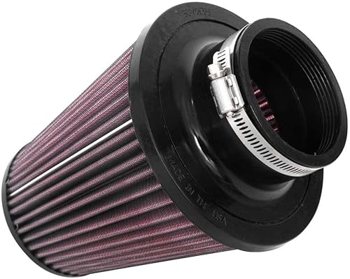 Miniatura 2 de K&N Filtro de aire universal con abrazadera original de alto flujo de por vida: alto rendimiento, premium, lavable: diámetro de la brida: 3