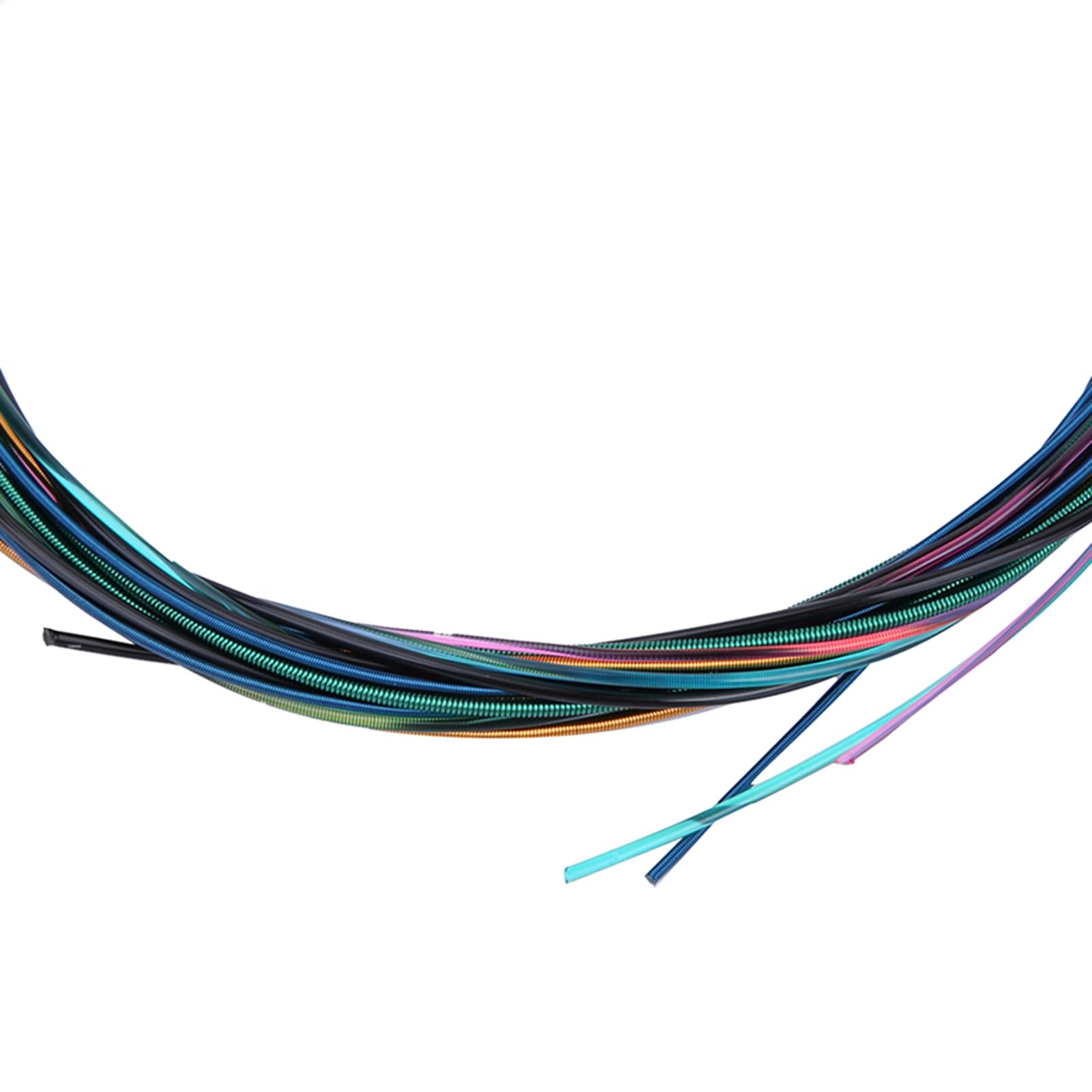 Environmental Guitar Strings Colored Nylon Copper Alloy Classic Folk Acoustic Guitar String, Suitable for of Classical Guitars, Good Feeling and High Glossiness, Made