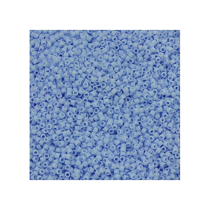 5 g Miyuki DELICA Seed Beads Rocailles, Size 11/0, Matte Opaque Ice Blue (# DB1587), Japan, Glass โ image 1
