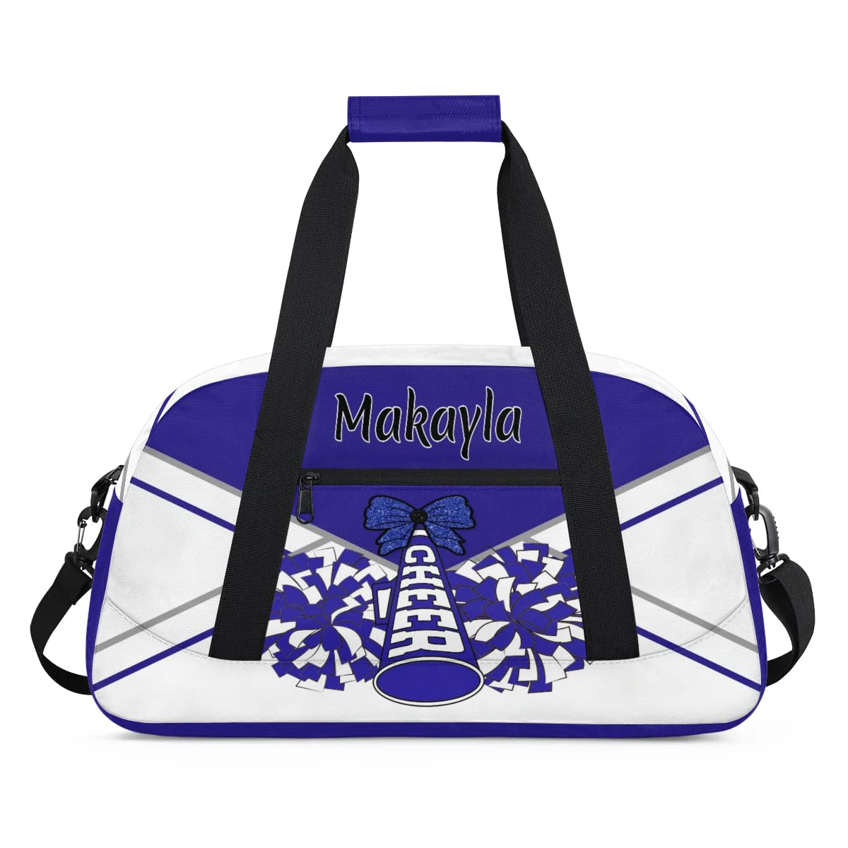 Voloreju Personalized Girls Cheerleader Bag with Name Customized Kids Cheer Bag Foldable Sports Travel Bag