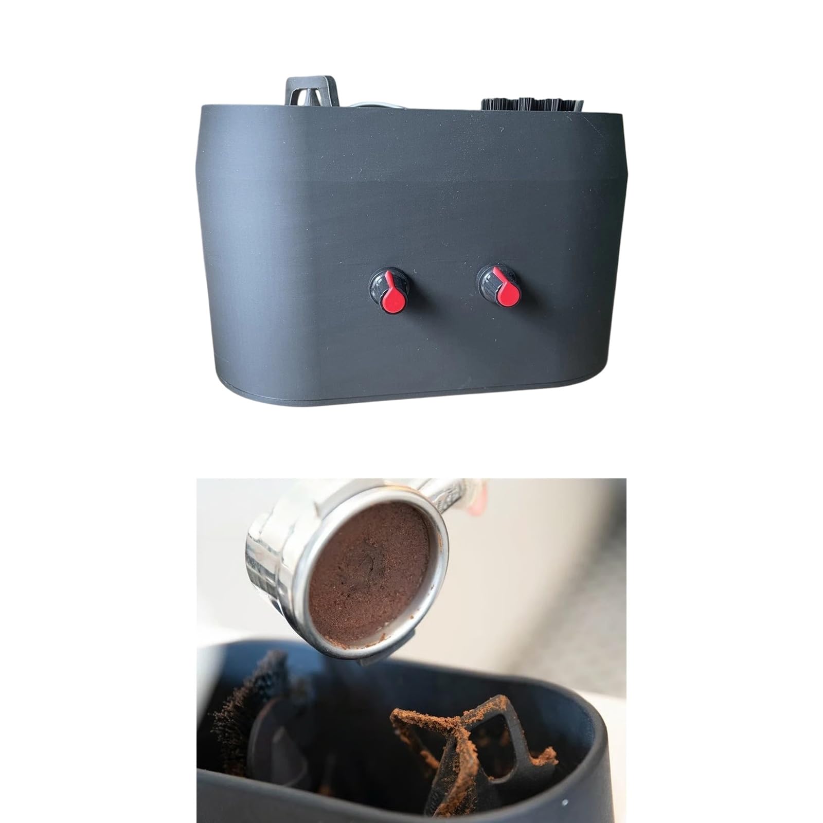 Experten Reinigungsgerät für Kaffeegeräte, Doppelmotor mit USB Antrieb für schnelle und sanfte Pflege, gründlich sauberes Kaffeezubehör