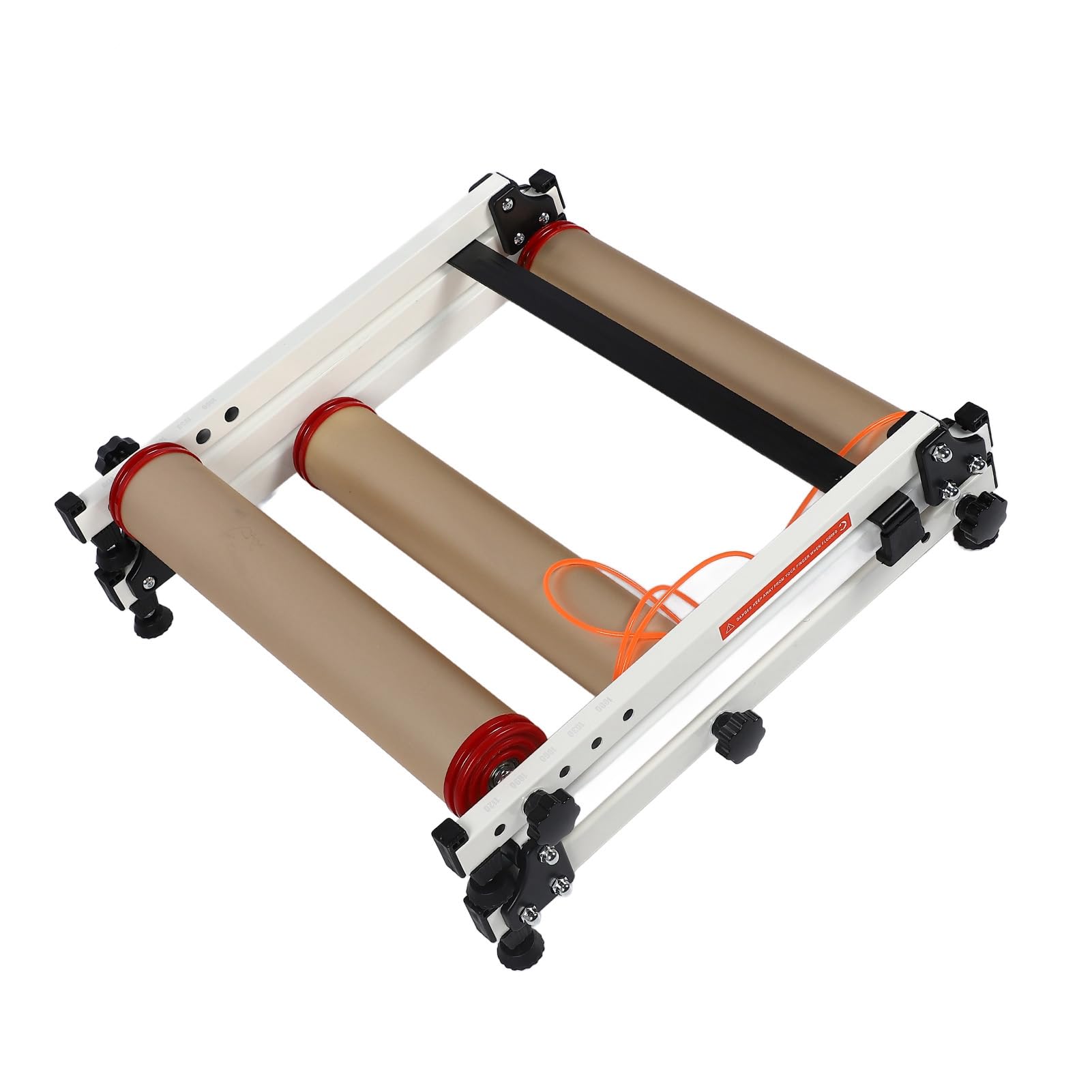 aqxreight Rodillos de Bicicleta para Entrenamiento de Ciclismo en Interiores Plataforma de Conducción de Aleación de Aluminio y ABS con Soporte de Rueda Delantera, Pedales Antideslizantes, Rodillos