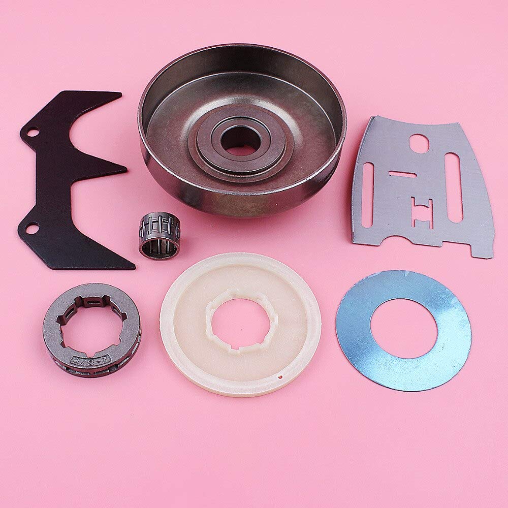 Accesorios Tambor de embrague 3/8 7 dientes llanta de piñón compatible con Husqvarna 272 268 266 66 61 barra placa parachoques Spike lavadora motosierra reemplazar parte (Color : China)