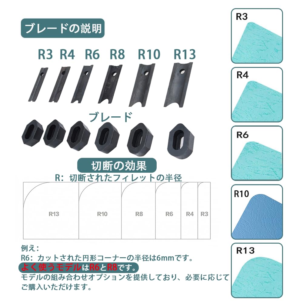 Amazon | MSHUIING角丸裁断機 コーナーカッター 最大切断厚さ3cm 多