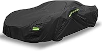 XAUTOHAUX Waterproof Car Cover for Chevrolet Corvette C4 C5 C6 C7 1984-2019 | 210D All-Weather Windproof Sun/Rain Protector w/ Door Zipper