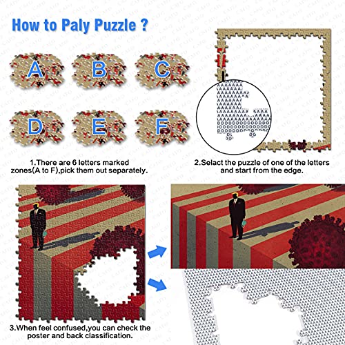 ZKSB Puzzle 1000 Teile Totally Under Control 1000 Teile Puzzle Dekompression für Erwachsene Die Beste Wahl für… – Bild 5