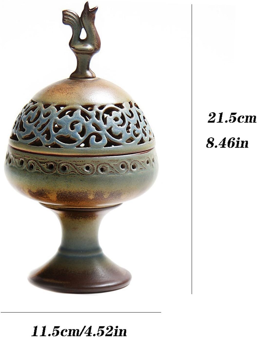 Incense Burner Vintage Ceramic Incense Burner Household Incense Burner Decoration Exquisite Hollow Carved Incense Holder Incense Holder