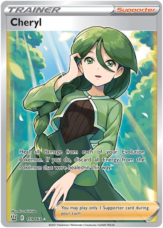 Cheryl - 159/163 - Full Art Ultra Rare - Sword & Shield - Battle Styles