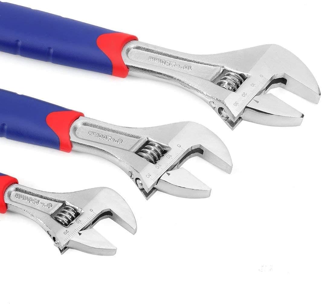 WORKPRO 4-piece Adjustable Wrench Set+ 3-piece Adjustable Wrench Set